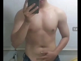 Solo boys hardcore scene with dildo