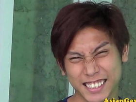 Golden shower fetish with Asian twinks rimming and sucking