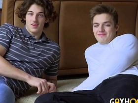Hot scene of straight guys trying out anal sex in 2019 gay porn