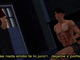 Gay anal sex and blowjob in Yaoi animation