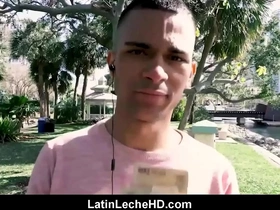 Straight Spanish Latino twink has raw sex with gay man for money in POV video.