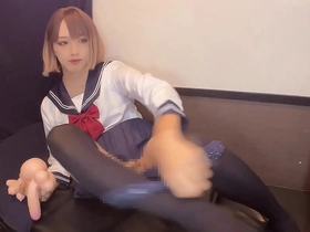 Beautiful Chikas solo play in cosplay costume
