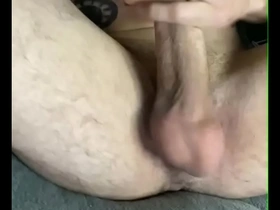Straight boy tries solo scenes and has a messy orgasm.