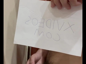 Solo Asian beauty in verification video