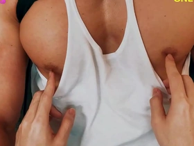Muscular men with chiseled chests enjoy nipple stimulation and teasing.