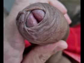 Enjoying solo pleasure with a large penis in Brazil
