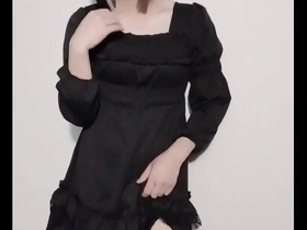 Japanese cross-dresser in sexy female attire