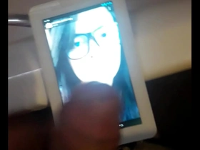 Solo boy masturbates and gets a facial in a tribute to an Asian beauty.
