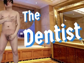 A straight guy gets bi action at a dental clinic after a glory hole encounter at an adult store.