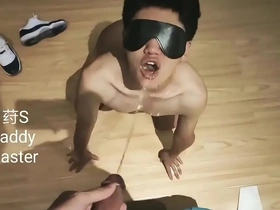Gay piss fetish with an Asian twink and his master