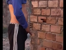 Stepbrother’s secret: solo gay scene with bareback action