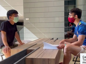 Straight Vietnamese hunk gets paid for gay sex with a twink
