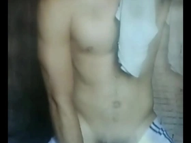 Young and straight gay man showing off his body and having sex.