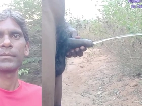 Golden shower and skinny Spanking in the jungle with Rajesh Playboy