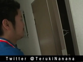 Japanese delivery man gets it hard in anal sex scene
