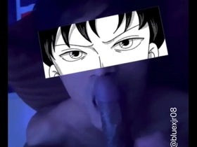 An Asian man shows off his large penis while on webcam in a threesome.