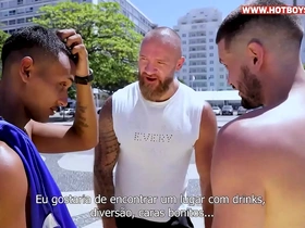 Young twinks have rough sex with Russian tourist