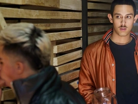 Hot bartender Enrique Mudu serves up more than just cocktails at a gay sex club.