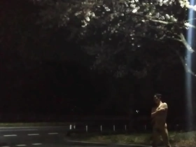 Outdoor exhibition of a gay Japanese amateur