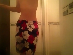 Gay soloboys solo scene ends with a toilet cum shot