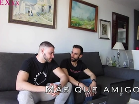 Straight guy tries out gay for pay with his friend.
