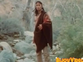 Classic gay blowjob and fuck with a hairy Cherokee man