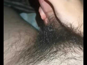 Solo masturbator with a big dick, cumming hard