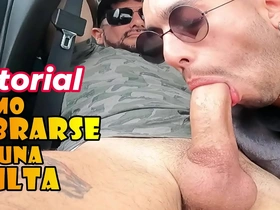 Gay cop pulls over and gives blowjob to avoid the fine.