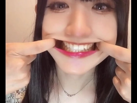 Short video of Chika, Asian ladyboy with a tooth fetish.