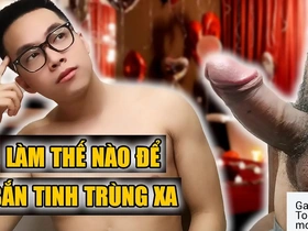 This teacher teaches how to shoot cum as far as possible.
