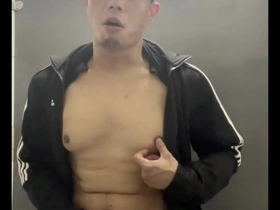 Young gay guy gives a good handjob and gets naked for sex.